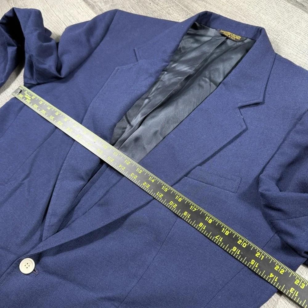 Vintage 70s Men's Hopsack knit blazer jacket sport suit Coat Made In USA Size 44